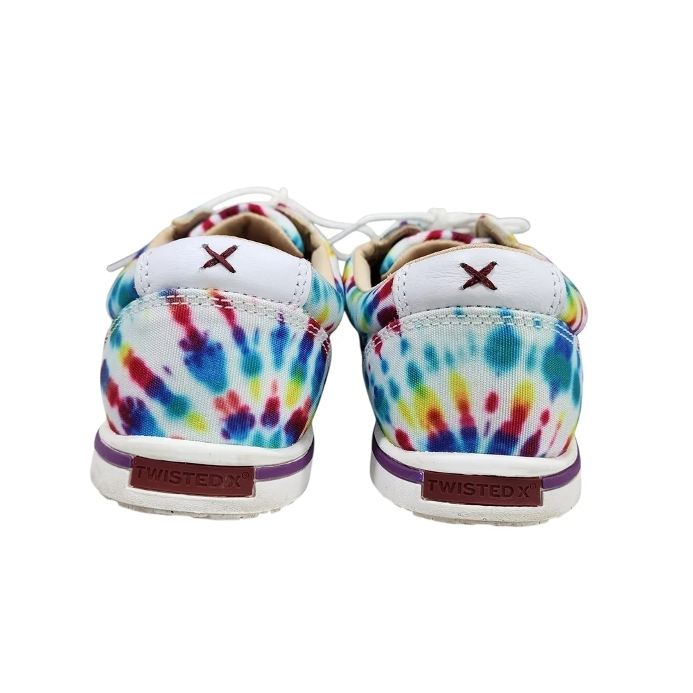 TWISTED X  TIE-DYE LACE-UP SNEAKERS